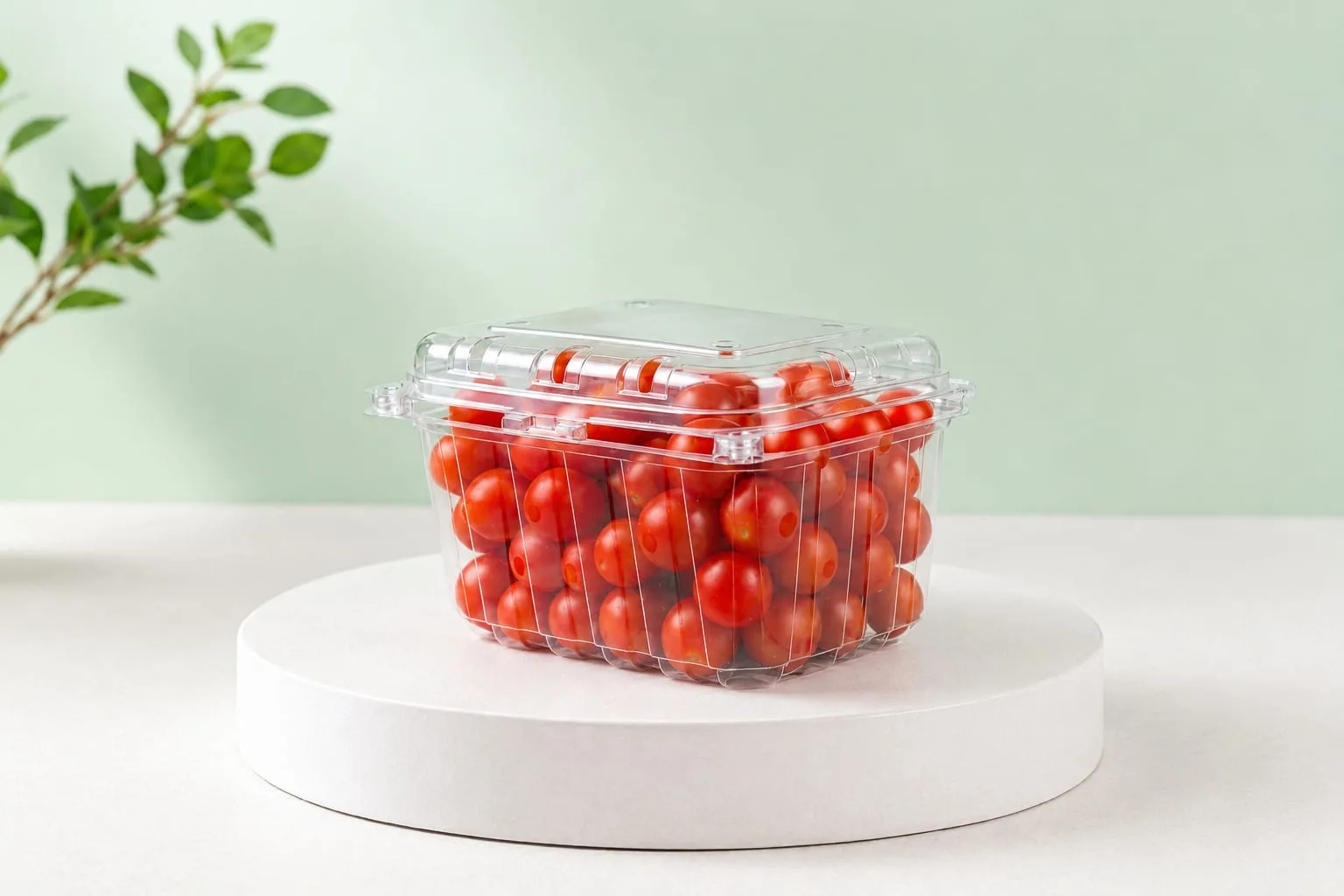PET Punnet, codes 1601, 1602 and 1603, holding cherry tomatoes