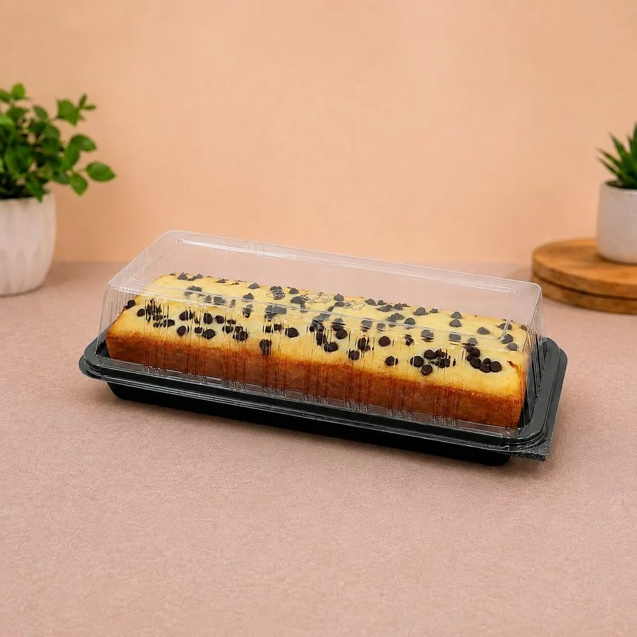 Oracle Group PET dry cake box 9 inch with black base and lid, product code 1757