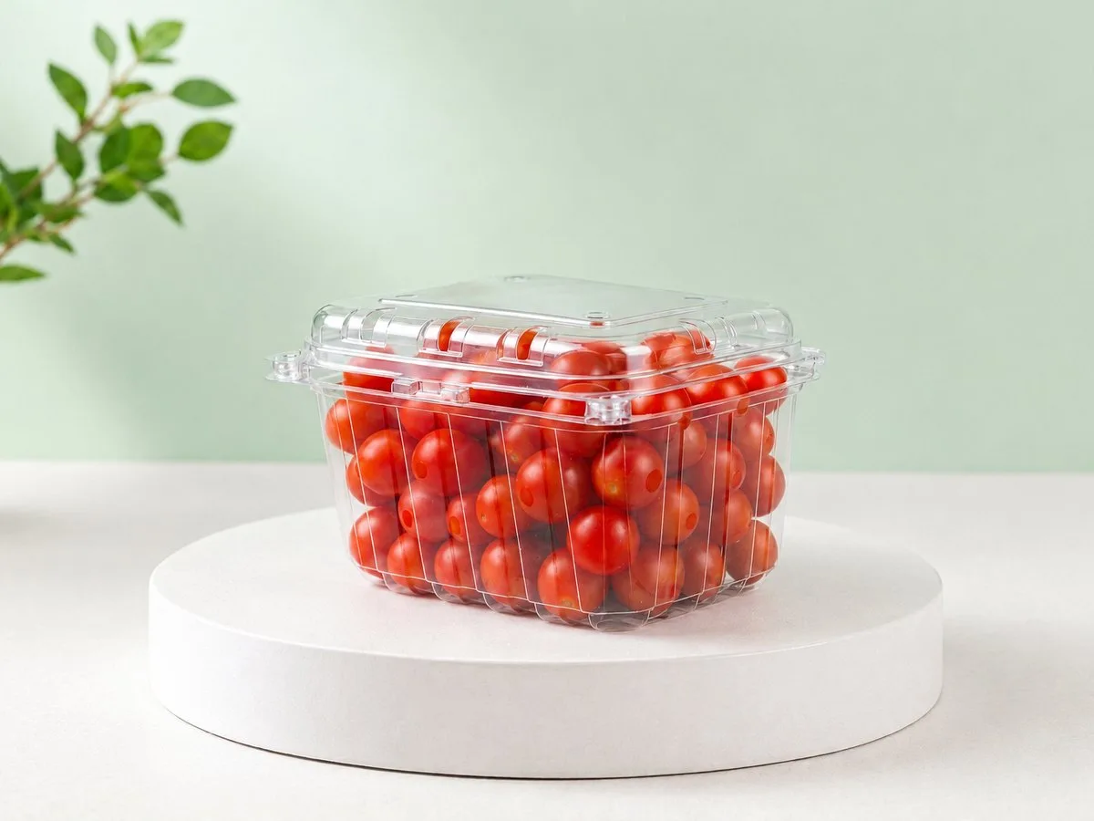 Oracle Group PET punnets 1601 to 1603 with cherry tomatoes