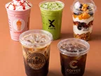 Oracle Group printed PET and PP cups holding shakes, cold coffee and a parfait